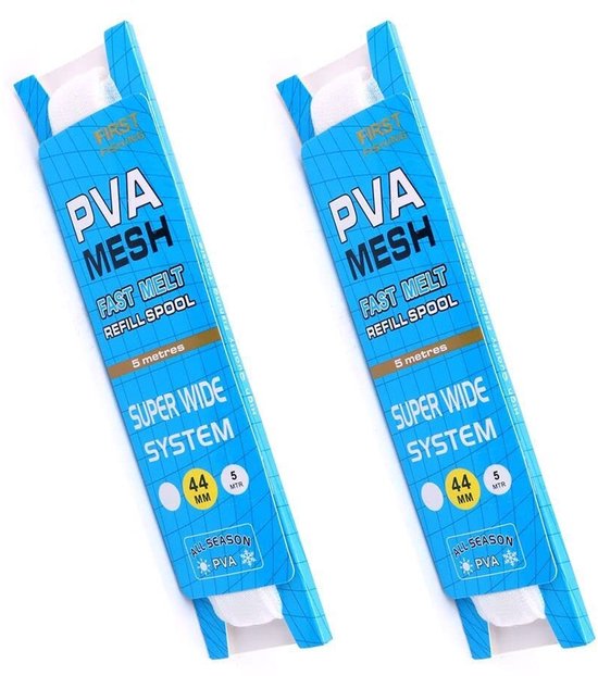 Dailygoods - Dailygoody - PVA-net - Vissen - Snel oplosbaar - 5 meter lang - Nestapparaat - Speciaal aas - Geschikt voor vissers - Breedte 44 mm