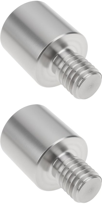 Dailygoods - Dailygoody - Schepnet Connector - Vissen - Duurzaam - 8mm Mannelijke - 3/8 Vrouwelijke - 25mm - Geschikt voor standaard visnetten