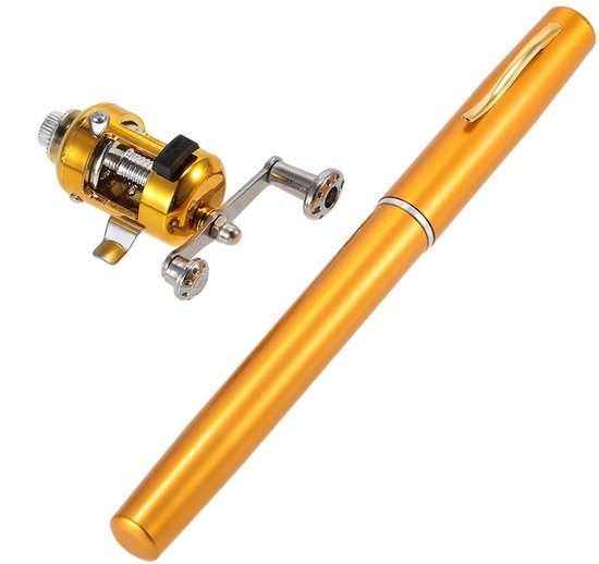 Dailygoods - Dailygoody - Telescopische Pen Hengel Set met Mini Spinning Reel - Draagbaar en Lichtgewicht