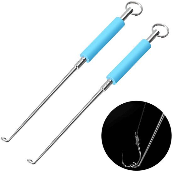 Dailygoods - Dailygoody - Vissen ontgrendelingsuitwerper - Vishaak remover - Roestvrij staal - Draagbaar - Visbenodigdheden - Voor elke visser - Blauw