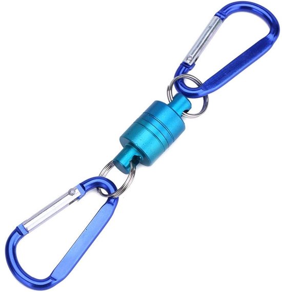 Dailygoods - Dailygoody - Vissen Vrijgave Magnetisch Net - Sterke Aluminium Legering - 2 Kleuren - Inclusief Snijders en Nippers - Ideaal voor Vissers - Handig Ger