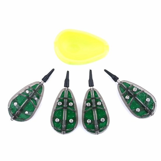Dailygoods- Feeder Schimmel Set 30/40/50/60g - Vissen Accessoires - Aas Tool - Karpervissen - Duurzaam - Lichtgewicht
