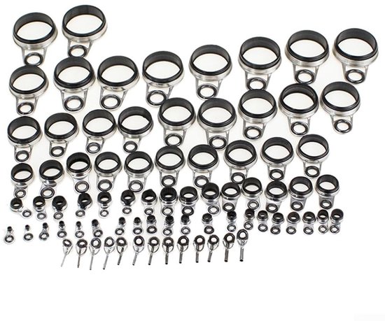 Dailygoods- Gidsring Hoogwaardig - Telescopische Hengel - DIY Reparatie - Keramisch Materiaal - Dubbel-Laagmetaalversterking - Schadevrije Draaduitlaat - Hengelring