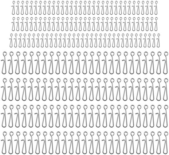 Dailygoods- Haak 100 Stuks - Zeevissen Snap - Roestvrij Staal - 13,5 mm/22 mm - Corrosiebestendig - Duurzaam en Slijtvast - Snapconnector van Dailygoods