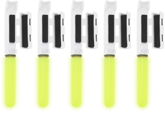 Dailygoods - Hengel Lichten - LED Nachtvissen - Waterdichte Hengelpunt Lamp - Geel en Wit - Vissignalen - Hengeluitrusting - Zeevisserij