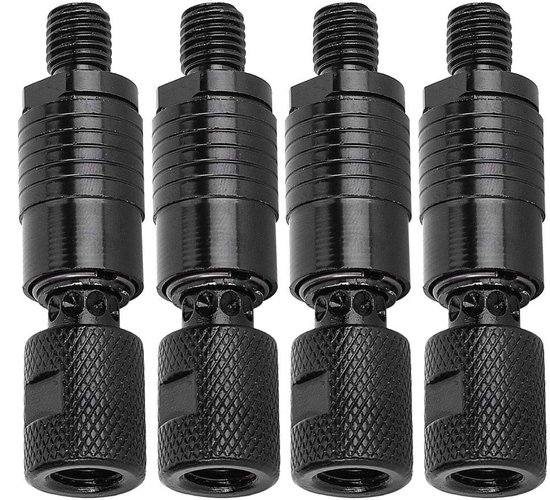 Dailygoods - Hengel Pod Connector Quick Release Adapter - Eenvoudige Installatie - Duurzaam en Compact - Zwart of Kleur - Beetverklikkers - Voor Visse...