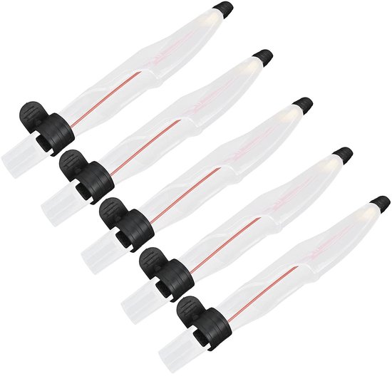 Dailygoods- Hengel Tip Protector - 5 Stuks - Hoogwaardig Kunststof - Lichtgewicht - Duurzaam - Verstelbaar - Bescherming voor Hengelpunt - Hengelpuntdop