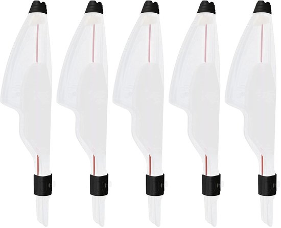Dailygoods- Hengel Tip Protector Lichtgewicht - Hengel Accessoires - 5 Stuks - Duurzaam Kunststof - Verstelbaar - Bescherming Hengelpunt - Hengel Puntdop
