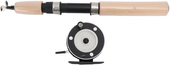 Dailygoods- Hengel Ultralicht - Telescopische Hengel 29,5 - IJshengel met Vismolen - Duurzaam Glasvezel - Ideale Gift voor IJsvisliefhebbers - Ijsvishengel