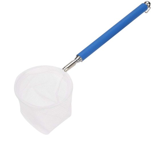 Dailygoods- Hengel Verstelbaar 20-57,5 cm - Lichtgewicht - Draagbaar - Aquariumaccessoire - Vissen/Garnalen Vangen - Roestvrij Staal - Visnet