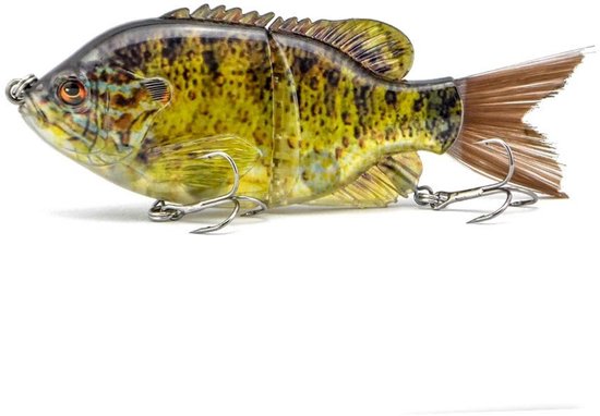 Dailygoods- Kunstaas 15 cm - Whopper Plopper - Kunstaas Set - Roofvis - Snoek - Schokbestendig met 2 Drielingshaken - Vissenaas