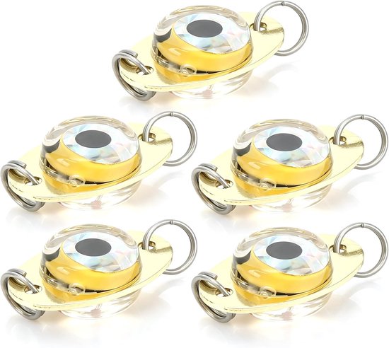 Dailygoods - LED Visserslures - Zout- en Zoetwater - Corrosiebestendig - Automatische werking - Vissen met verlichting - Geschikt voor visserij - 5 st