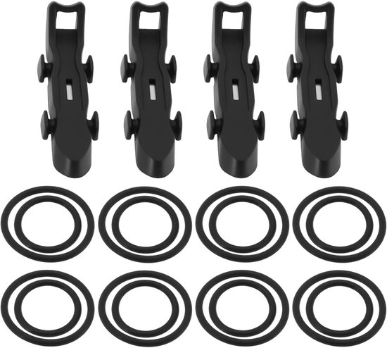 Dailygoods- Lijnbewaarders 4 Stuks - Dubbelgestreept - Compatibel met Tenkara Hengels - Hoge Duurzaamheid - Eenvoudig te Installeren - Antislip Bevestiging - Hengelaccessoires