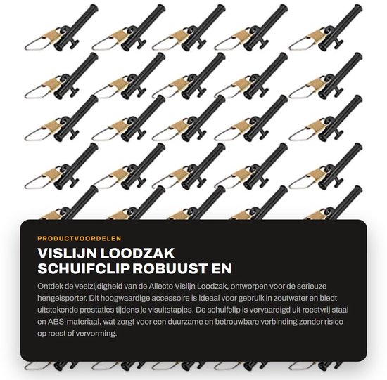 Dailygoods- Loodzak 4 Stuks - Robuust Metaal/ABS - Schuifclip - Gewicht Aansluiting - Zoutwater Accessoire - Schokbestendig - Vissysteem van Dailygoods