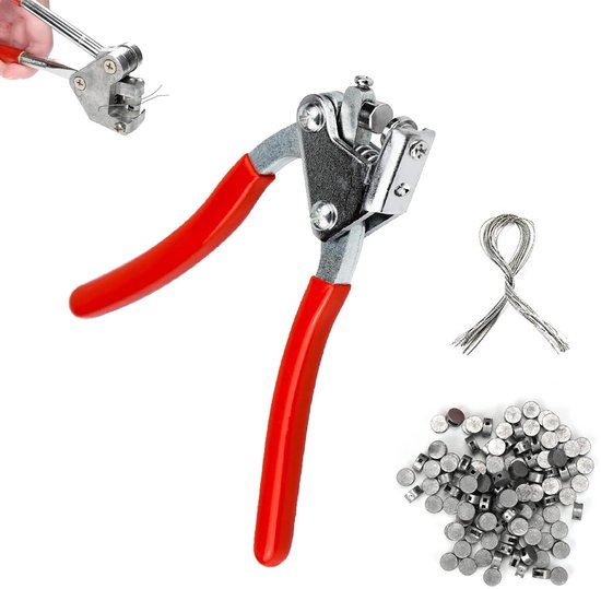 Dailygoods - Professionele Seal Pliers Set - Inclusief 80 Sealing Wires voor Logistiek