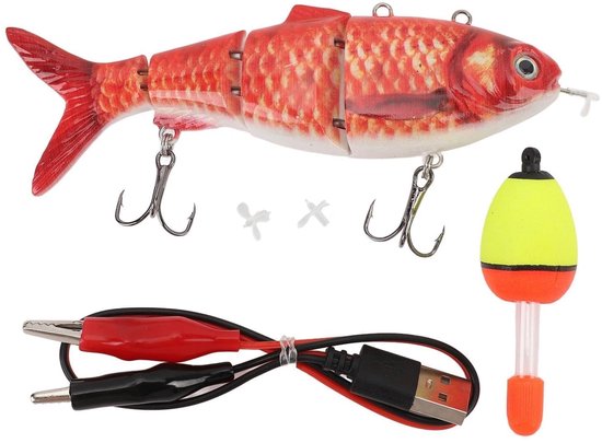 Dailygoods - Robotic Zwemmen Lokmiddel - USB Oplaadbare Multi Jointed Swimbaits - Verstelbare zwemdiepte - LED-licht en Propellers - Effectief vissen...