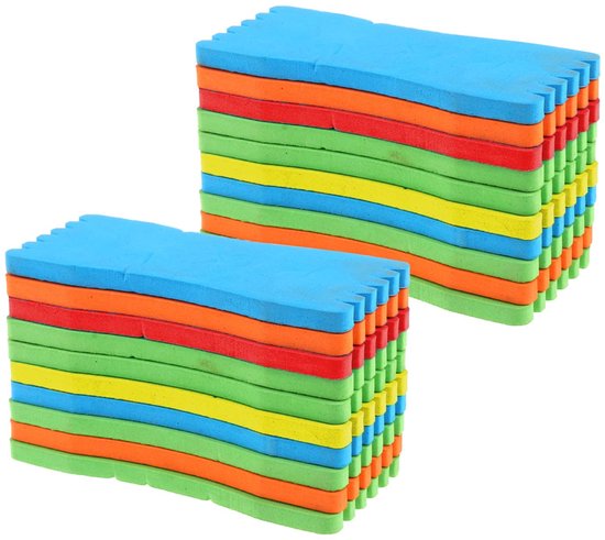 Dailygoods- Schuim Vislijn Plaat 20 Stuks - Schuim Wikkeling Planken - Vislijn Rollers - Lichtgewicht en Sneldrogend - 5,51 x 2,36 Inch - Beschermt Haken en Lijnen - Vislijnhouder van Dailygoods