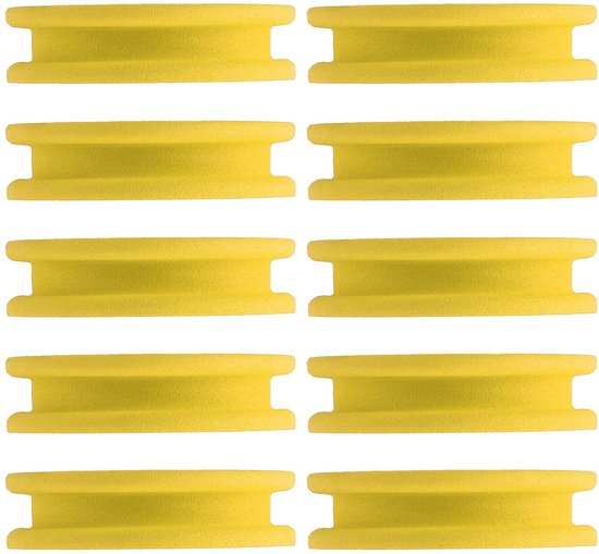 Dailygoods- Schuimspoelen 10 Stks - Kronkelende Platen - Vislijn Wikkeling - Duurzaam Schuim - Lichtgewicht - Slijtvast en Praktisch - Vislijnhouder