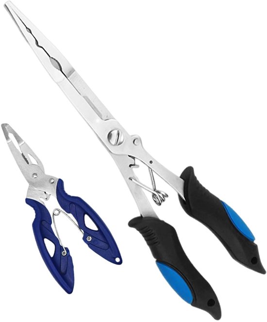 Dailygoods - Set van 2 Multifunctionele Vistrang Gereedschap met Rubberen Handvat