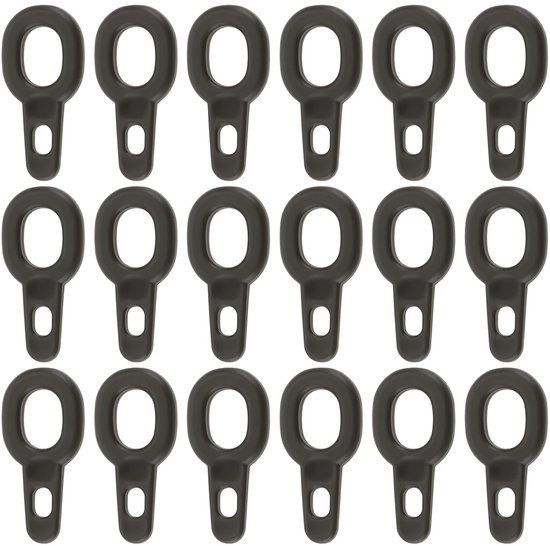 Dailygoods- Sinker Clips - 50 stuks - 15x7mm - Geschikt voor Karper/Snoek - Beweegbare Ringen - Sterk/Reliabel - Grote Gatdiameter 3mm - Visclips