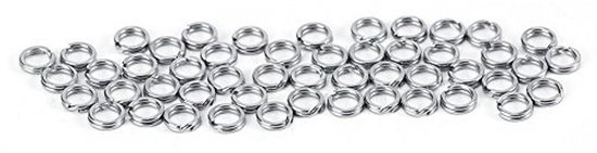 Dailygoods- Splitringen 50 stuks - RVS Connector - Anticorrosief - Sterk - Duurzaam - Lichtgewicht - Visconnector