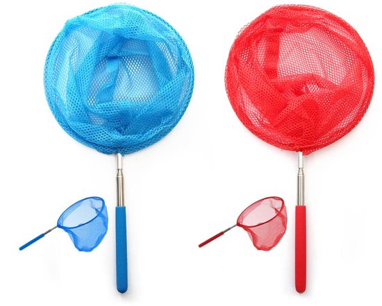 Dailygoods - Telescopisch Kinder Schepnet - 2-Pack Vlindernet voor Buitenactiviteiten