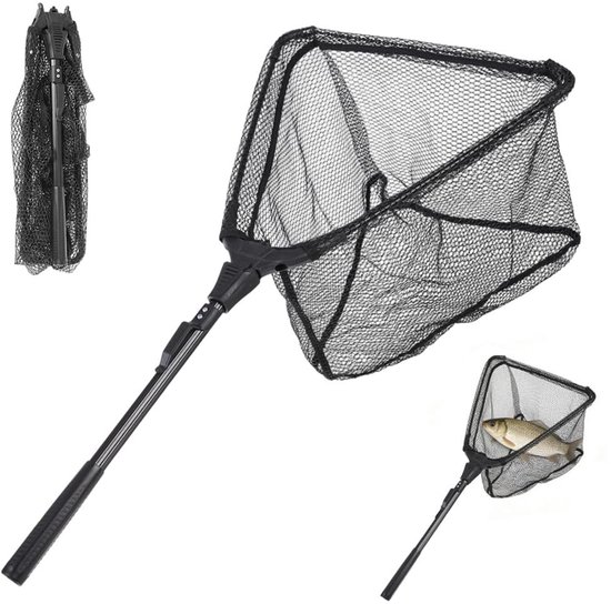 Dailygoods - Telescopisch Schepnet voor Vissen met Antislip Handgreep