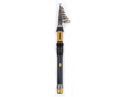 Dailygoods - Telescopische Hengel - Draagbaar en Lichtgewicht - Ideaal voor Zeevissen - Meerdere Lengtes Beschikbaar - Carbon Rod - Voor Outdoor Visse...