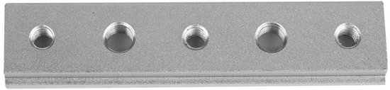 Dailygoods- Verstekrail 100 mm - Aluminium T-sleuf - T-schroefbevestigingssleuf - Geschikt voor T-bouten - Snelspanners - Hoogwaardige kwaliteit - Zaagrail