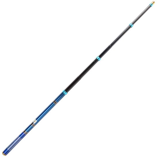 Dailygoods- Vishengel Telescopisch 4,5 m - Ultralicht - Waterdicht - Corrosiebestendig - Vissen in Zoet/zout Water - Hoogwaardig Koolstofvezel - Hengel van Dailygoods