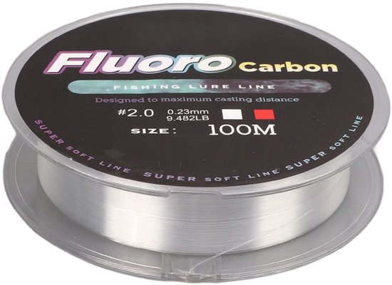 Dailygoods- Vislijn 100 m supersterk - Nylon vislijn - Monofilament karpervislijn - Transparante vislijn - Zinkend visdraad - Ultralage zichtbaarheid