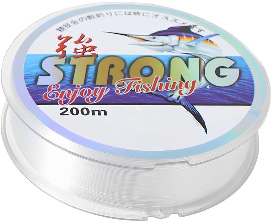 Dailygoods- Vislijn 200 Meter - 0.26mm Nylon - Slijtvaste Monofilament - Onzichtbare Visdraad - Sterk en Slijtvast - Voor Vissen en Decoraties