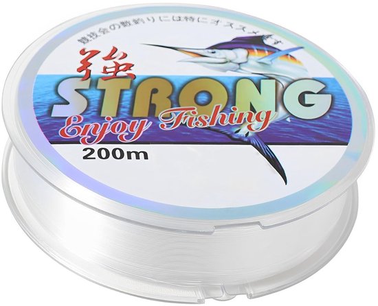 Dailygoods- Vislijn 200 Meter - 0.26mm Nylon - Slijtvaste Monofilament - Onzichtbare Visdraad - Sterk en Slijtvast - Voor Vissen en Decoraties van Dailygoods