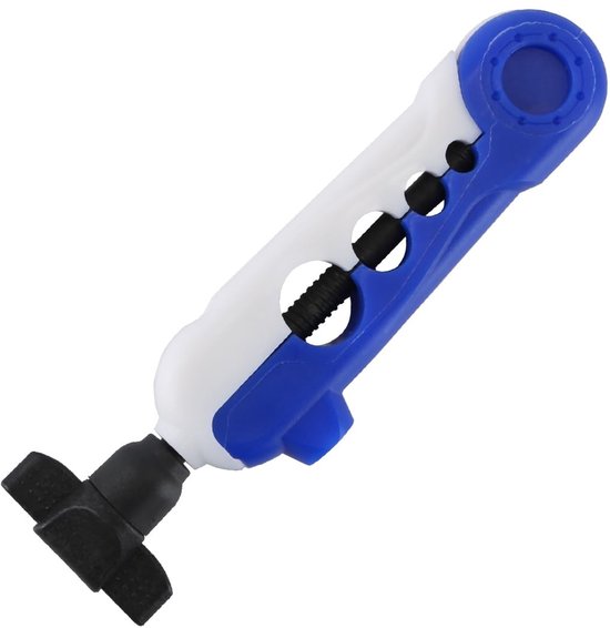 Dailygoods- Vislijnspoeler Draagbaar - Verstelbare Spoel - Mini-Spoelapparaat - Hengels Gereedschap - Roestvrij Staal Veer - Zakformaat 165x34x20 mm - Lijnopwinder