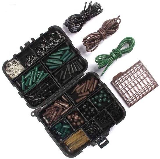 Dailygoods- Vissen Accessoires Kit - Visserij Tackle Box - Zinkgewicht - Draaibare Snaps - Jighaak - Hoogwaardige Materialen - Visaccessoires