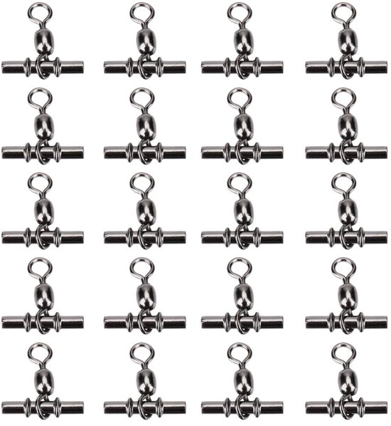 Dailygoods - vissen crimp swivel connector - T-vormige carabiner - kruislijn haken - visaccessoires - voor hengelsport
