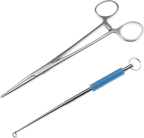 Dailygoods- Vissen Forsep - Roestvrij Staal - Vishaak Verwijderaar - Antislip