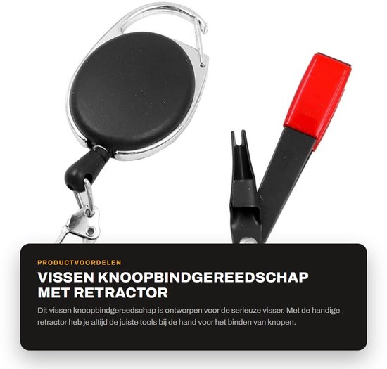 Dailygoods - Vissen Knoopbindgereedschap met Retractor en Multifunctioneel Ontwerp van Dailygoods