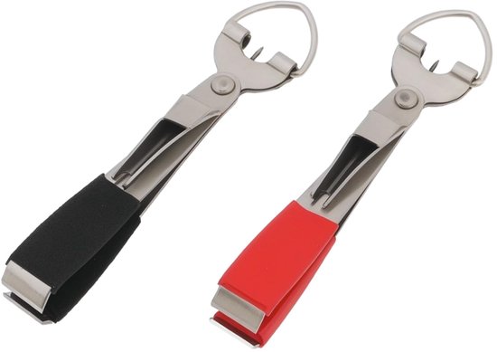 Dailygoods- Vlieglijn Knipper Multifunctioneel - Knoopbindingsgereedschap - Vissende Gereedschap - Draagbaar - Antislip Handgreep - Roestvrij Staal + ABS - Vissersgereedschap van Dailygoods