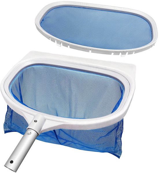 Dailygoods- Zwembadschepnet Fijnmazig - Vijverschepnet voor Algen - Bodemschepnet - Bladschepnet - Diep/Vlak Net - Uitwisselbaar van Dailygoods
