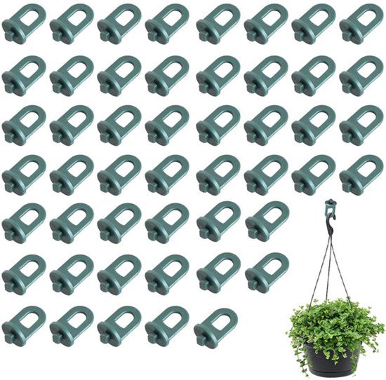 Dailygoody - 50 Stuks - Plastic Twist Hooks - Duurzaam en Betrouwbaar