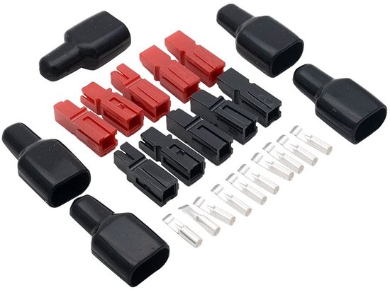 Dailygoody - Anderson Style Power Pole Connectors - 5 paar - Hoogwaardige kwaliteit - Rubber boot sleeves - Elektrische aansluitingen - Voor veilig ge