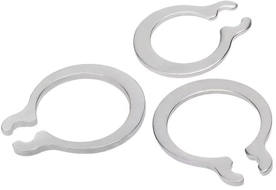 Dailygoody - Externe Circlips - 200 Stuks - Roestvrij staal - Snap Rings - Bevestigingsmiddelen - Voor schacht en lagerhuisvesting van Merkloos
