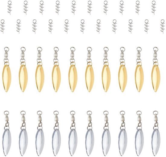 Dailygoody - Hengelaccessoires - Draaibare messen - Kleur: Platina en