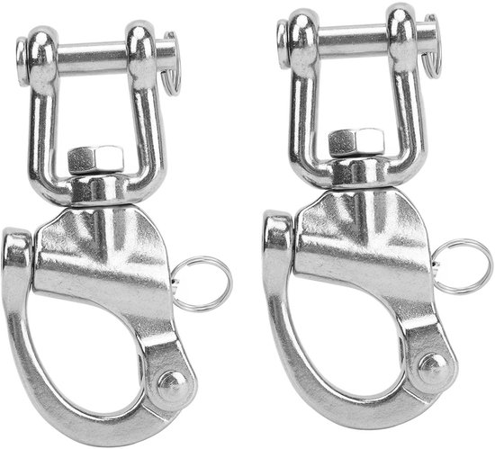 Dailygoody - Snelsluitingen Swivel Snap Shackle - 316 RVS voor Zeilboot - Duurzaam en sterk - Geschikt voor Tuigage - Perfect voor Zeilen - Ideaa