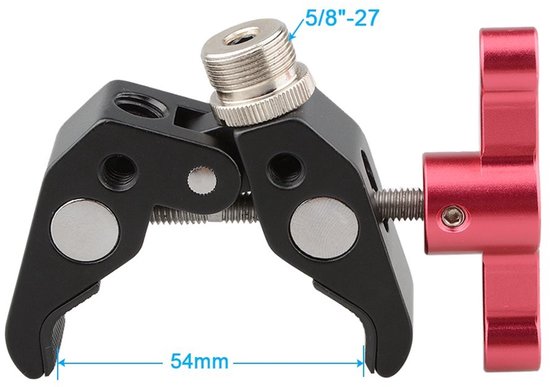 Dailygoody - Super Clamp Crab Pliers Clip - T-handvat - Professionele bevestiging - Zwart - Geschikt voor camera accessoires - Ideaal voor montage - V.. van Merkloos