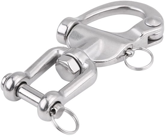 Dailygoody - Swivel Bracket - Haringhaak - 12.8 cm - Zeilboot - Duurzaam en Sterk - Geschikt voor Spinnaker