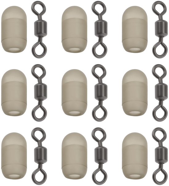 Dailygoody - Swivel Stop Beads - Anti Entangling Beads voor Visserslijn - Perfecte Oplossing tegen Verstrikking - 20 Stuks - Vissersaccessoires -