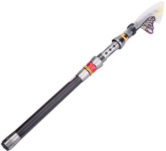 Dailygoody - Telescopische hengel - Carbon hengel - Lichtgewicht en duurzaam - 2,1/2,7/3,0/3,6 m - Voor zout en zoetwater - Ideaal voor vissers en op ...