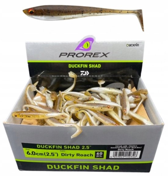 Daiwa Duckfin Shad 6cm Rubber Baits - 1 Stuk van Daiwa
